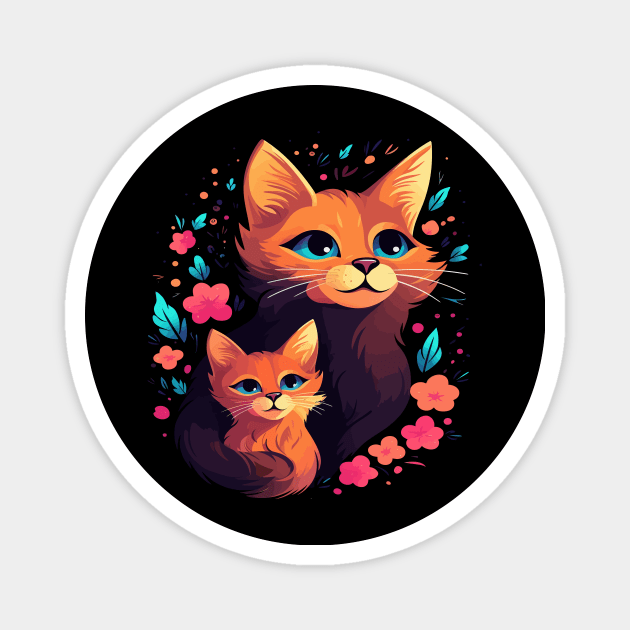 Somali Cat Mothers Day Magnet by JH Mart